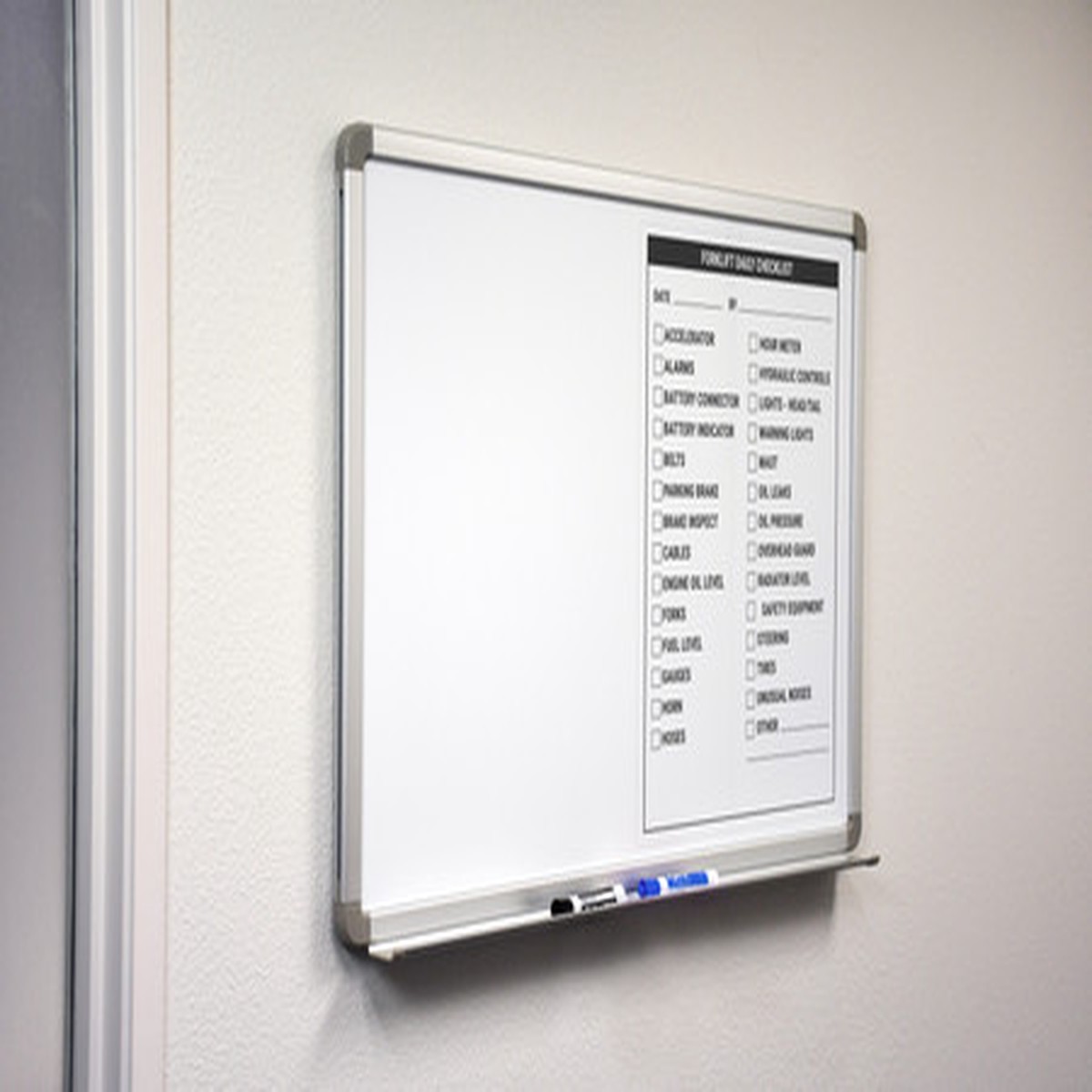 Forklift Checklist 16X21 - Whiteboard Overlay