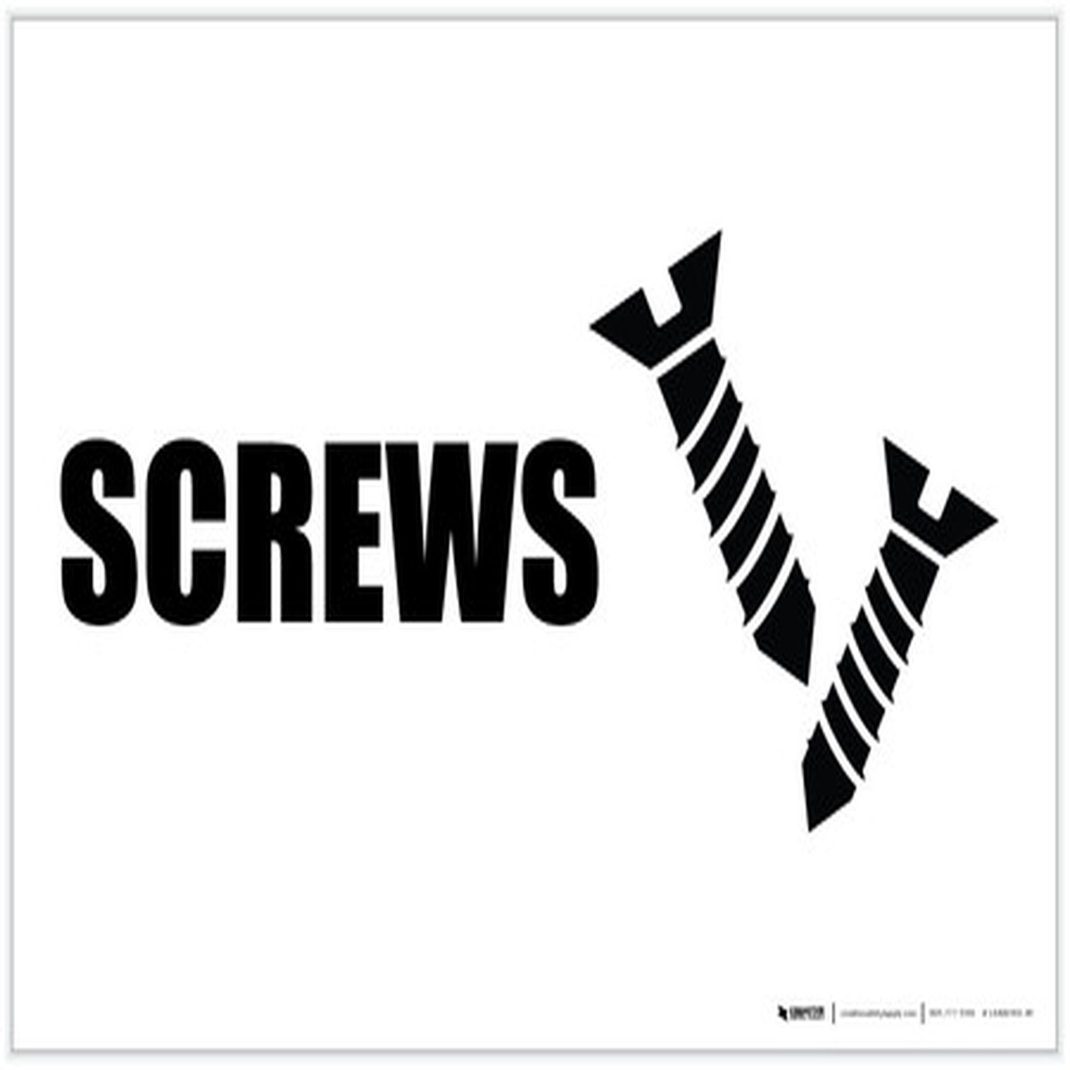 Screws with Icon Landscape – Label