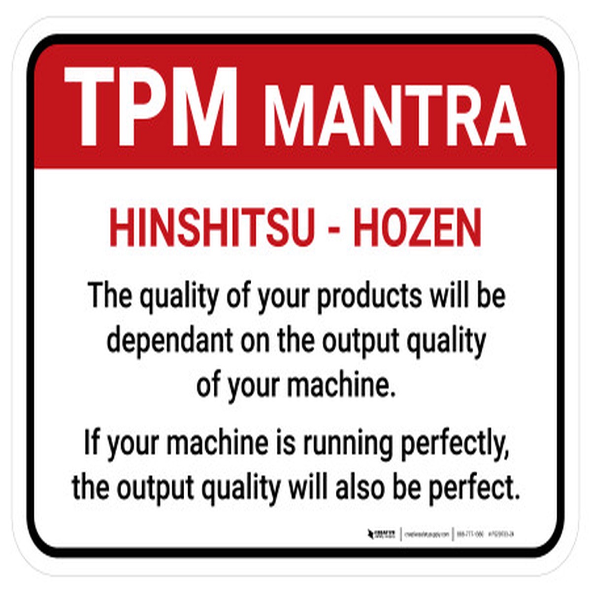 TPM Mantra Rectangle - Floor Sign