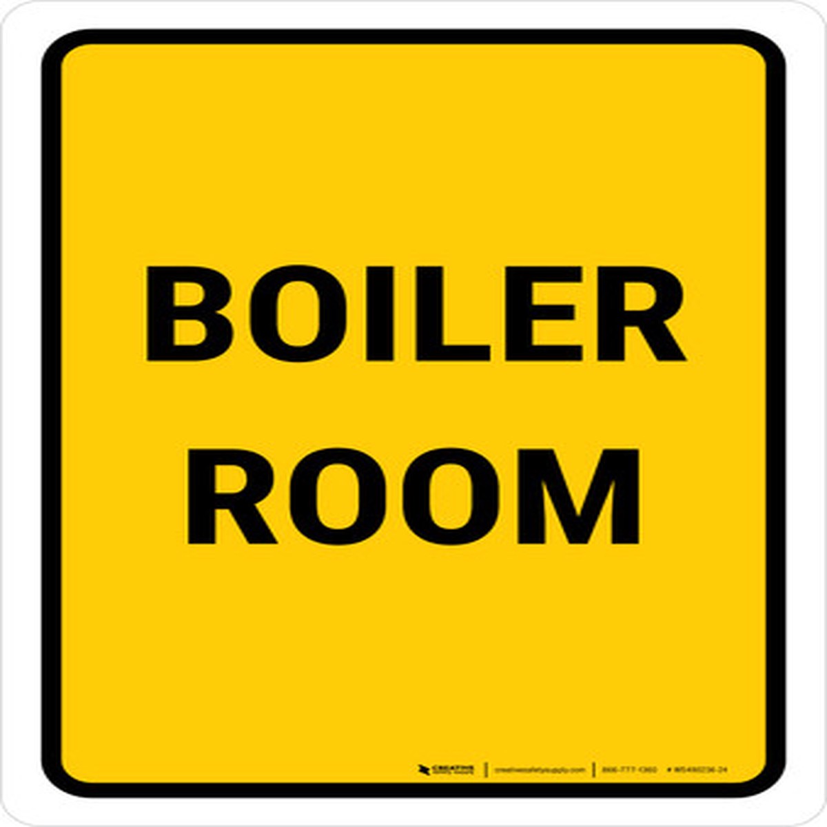 Boiler Room Portrait - Wall Sign