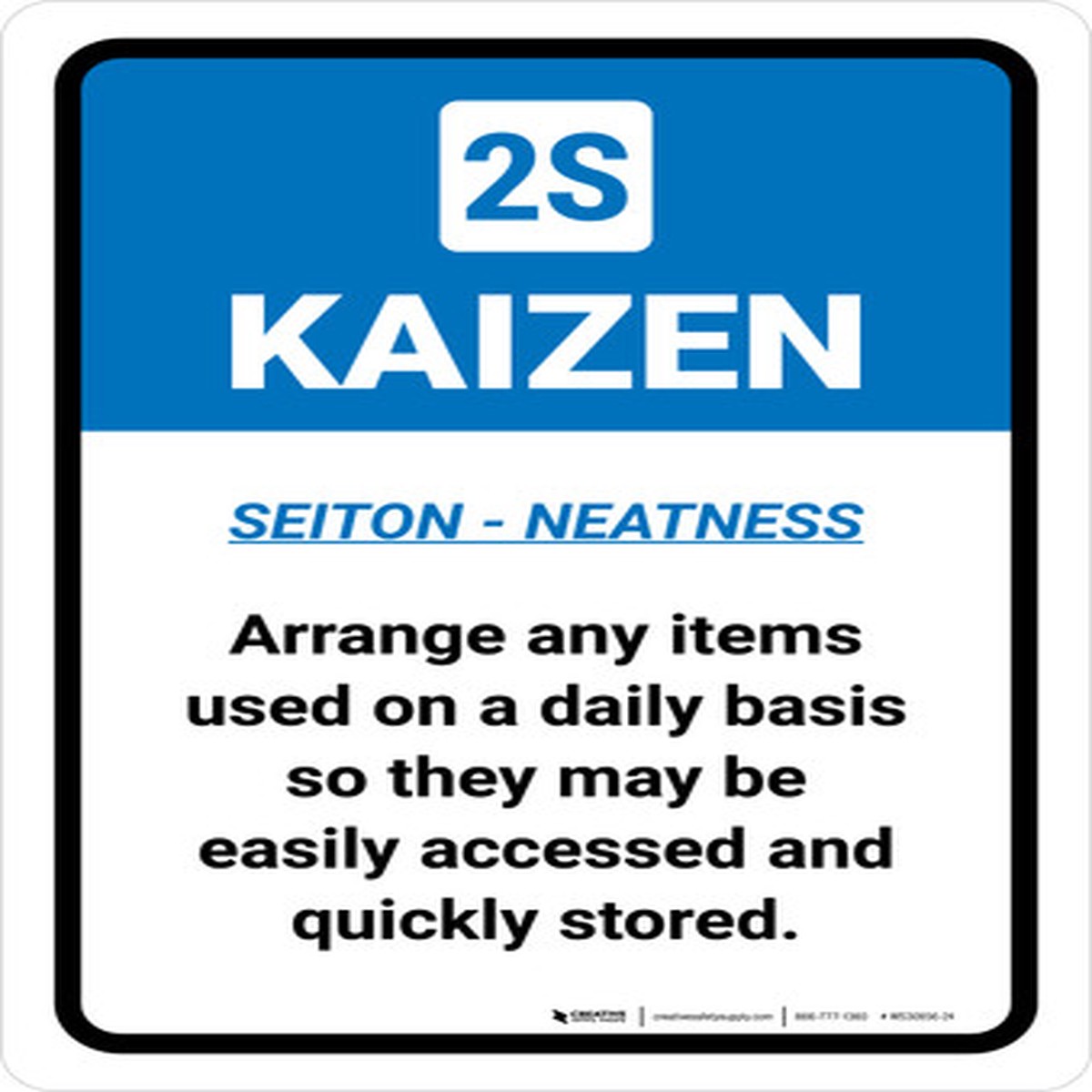 Kaizen 2S Portrait – Wall Sign