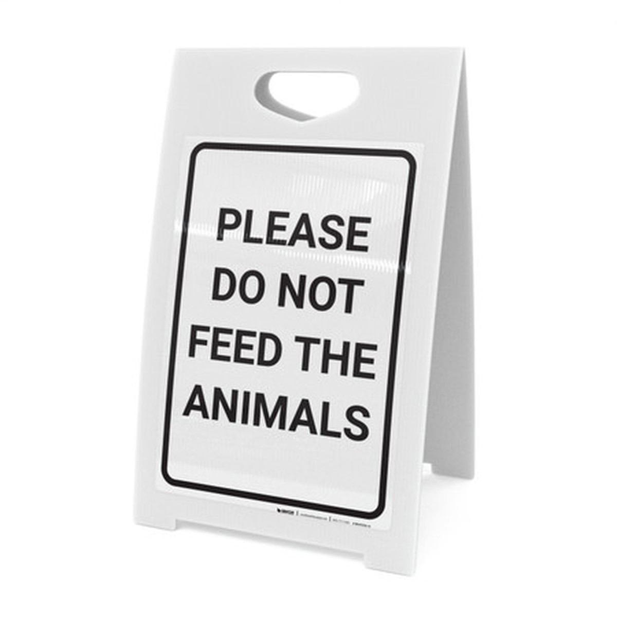 Please Do Not Feed Animals Portrait – A-Frame Sign