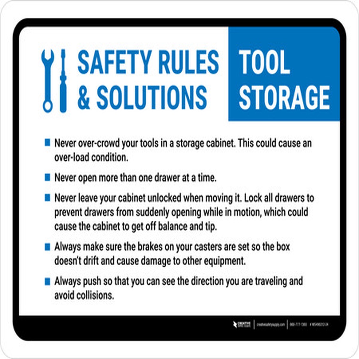 Safety Rules And Solutions Landscape - Wall Sign