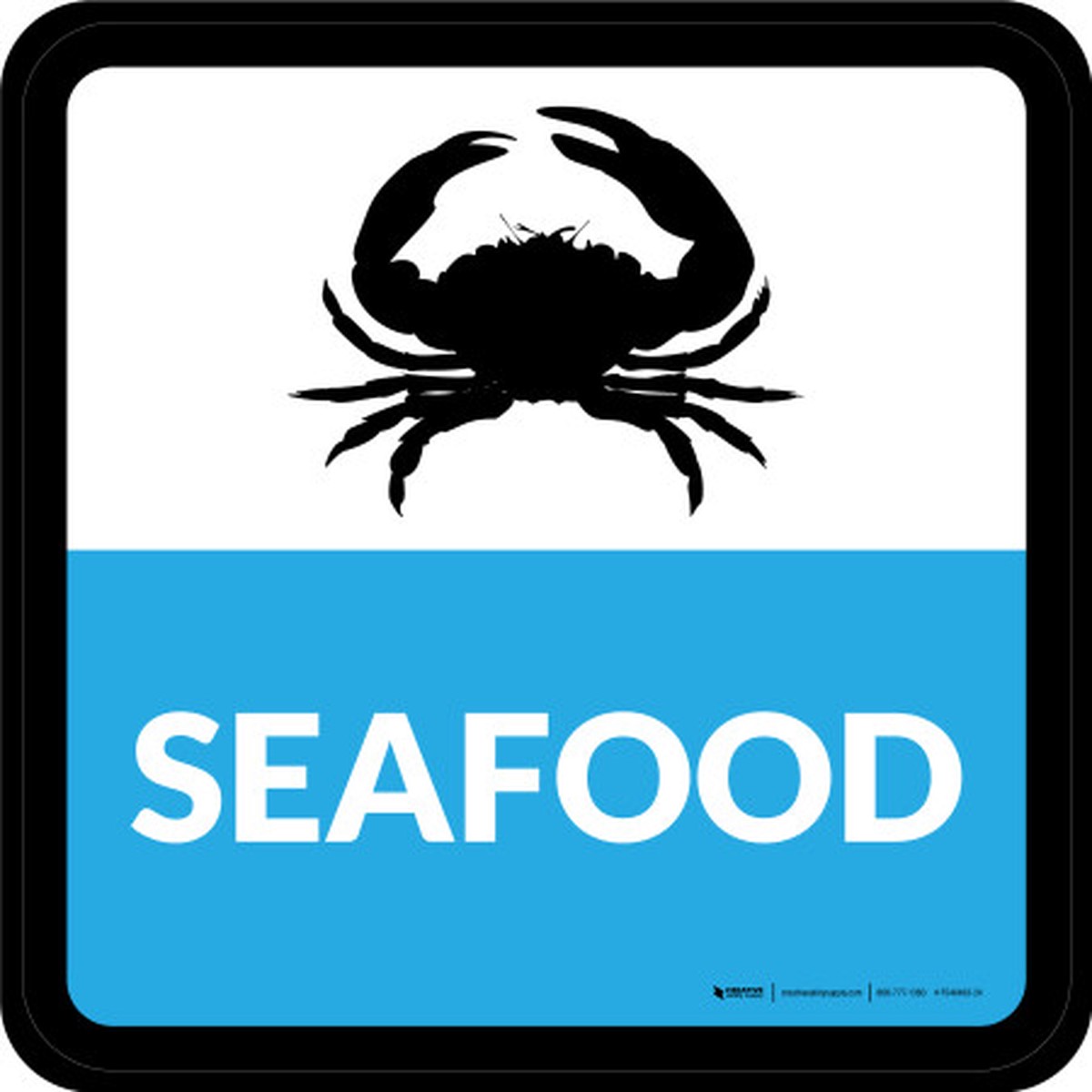 Seafood Square – Floor Sign
