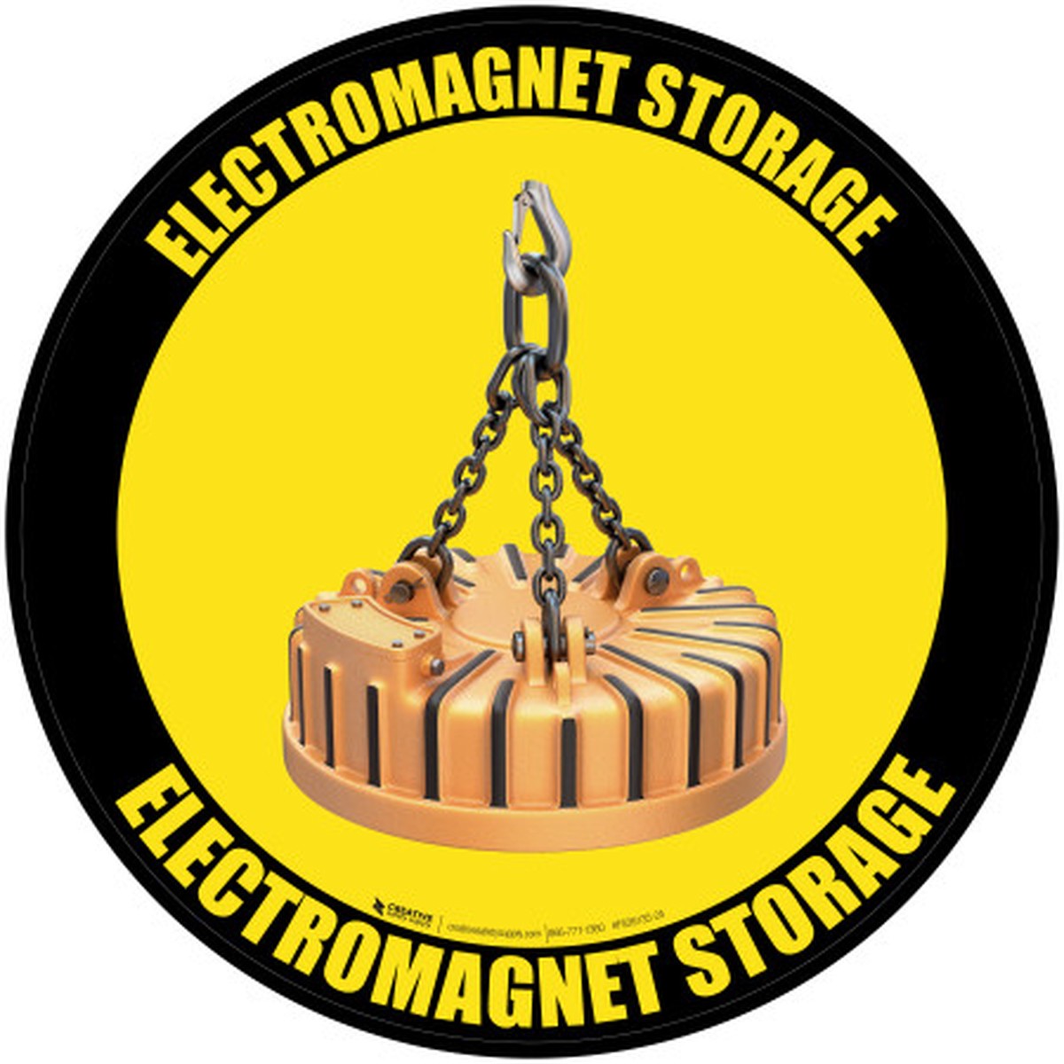 Electromagnet Storage – Floor Sign