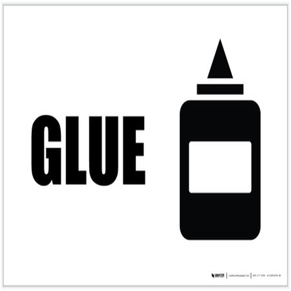 Glue with Icon Landscape – Label