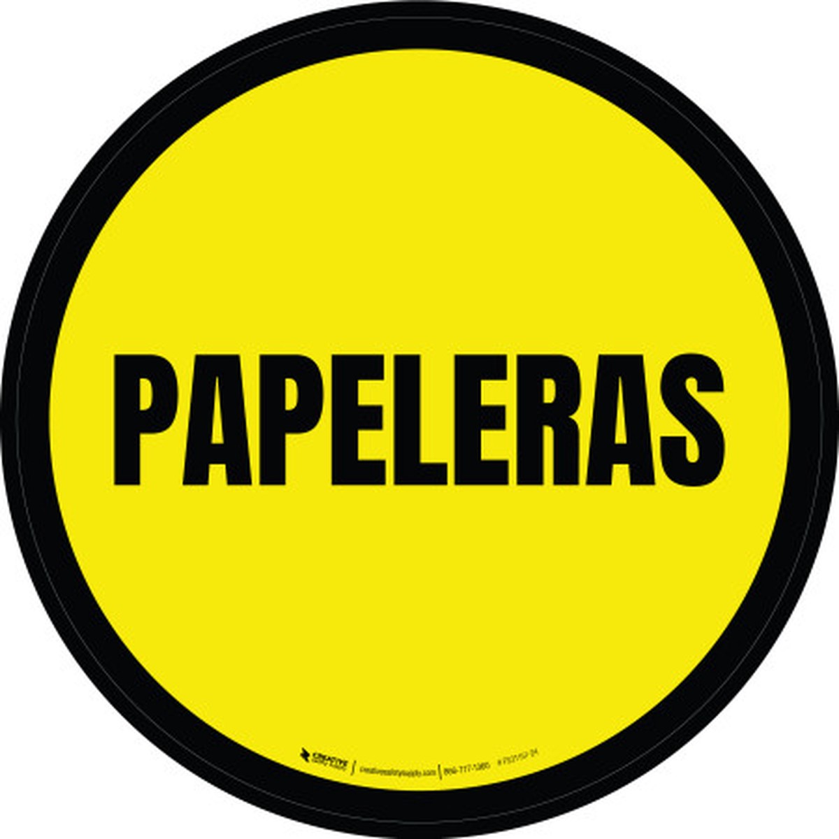 Papeleras Circular – Floor Sign