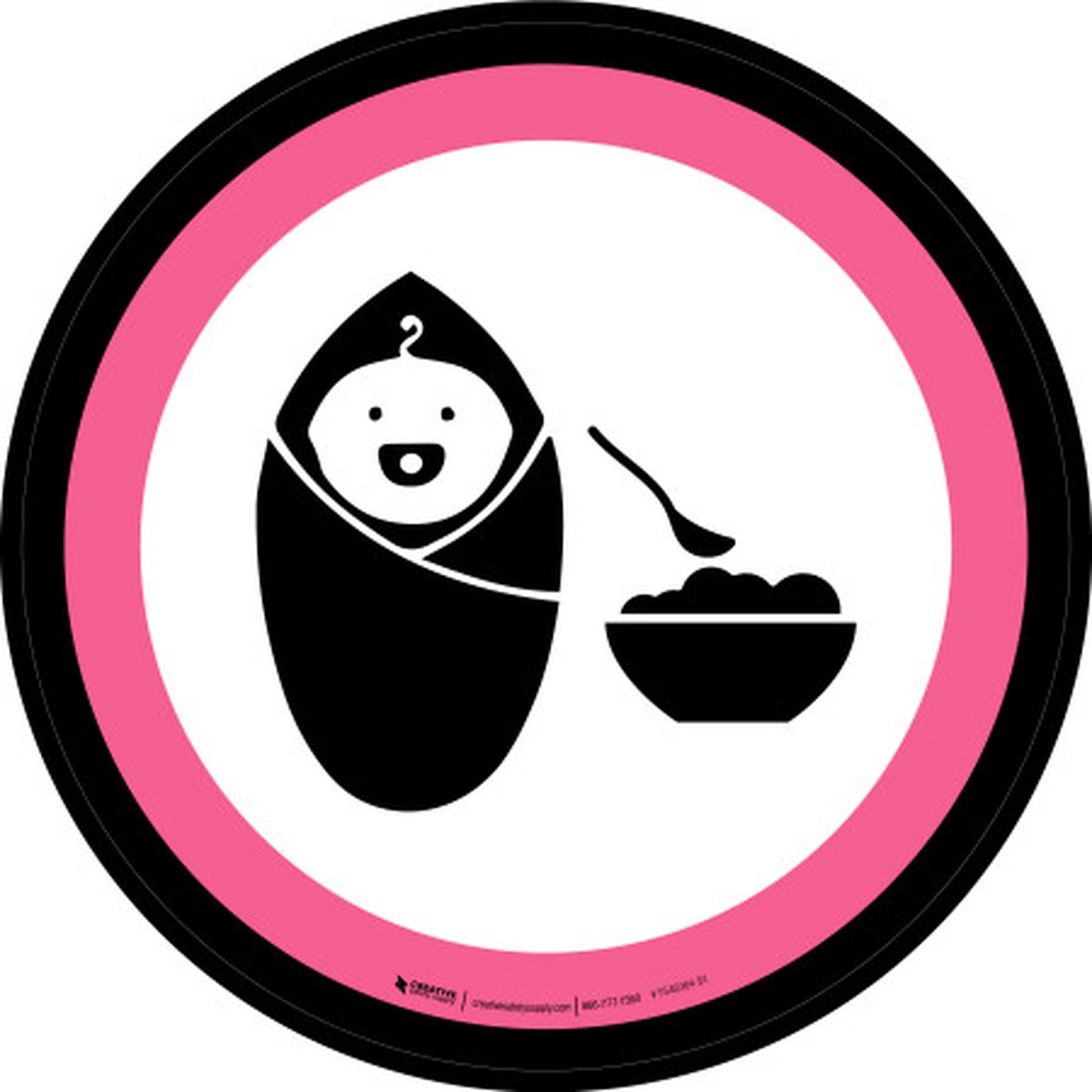 Baby Food & Supplies Graphic Circle – Floor Sign